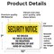 Signmission No Drugs Dealers Weapons Drinking OSHA Security Notice Sign, Vinyl Decal, 10in W x 7in L, 2PK OS-2PACK-SN-D-710-L-11599 - alternate 2